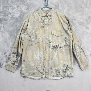 Vintage Frontier Legend Shirt Mens L Prairie Ghost Camo Long Sleeve Hunting Gear